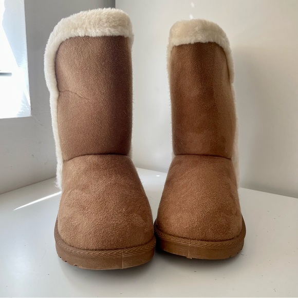 Olivia Miller - cozy slip on boots in cognac- 8 - Picture 3 of 10